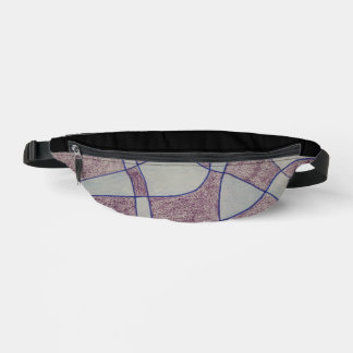 Riñoneras Abstract Purple Print Cut Sew Bag