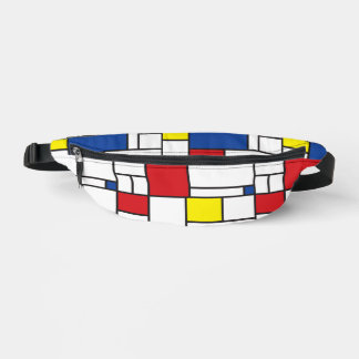 Riñoneras Arte Moderno De Stijl Geométrico Minimalista Mondr