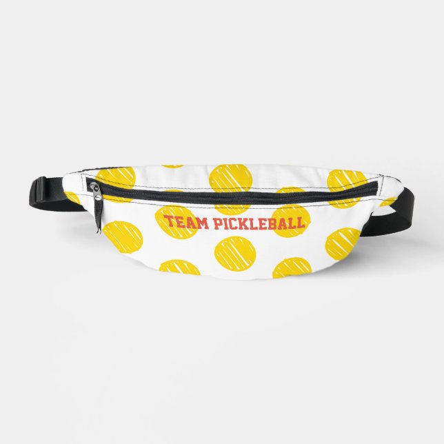 Riñoneras Artisan Polka Dots TEAM PICKLEBALL Sports Fun (Anverso)