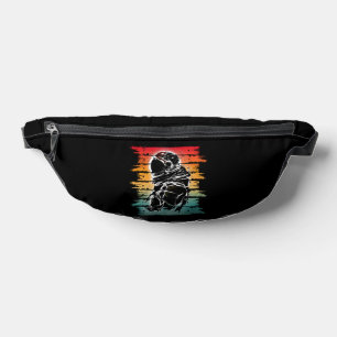 Riñoneras Astronauta Vintage Negro Y Blanco