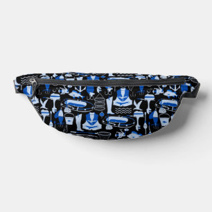 Riñoneras Azul de pesca despegado