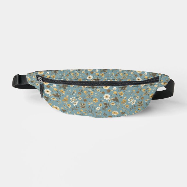 Riñoneras Azul floral (Anverso)
