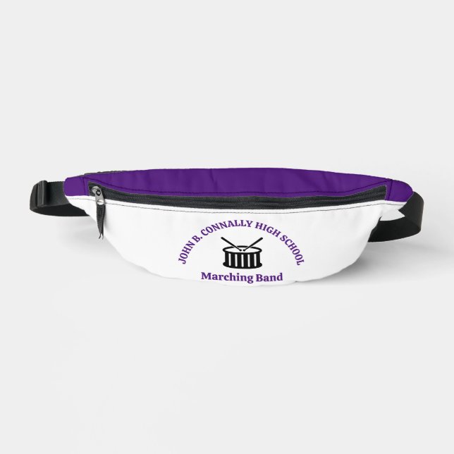 Riñoneras Banda de Música de Instituto Personalizada Morada (Anverso)