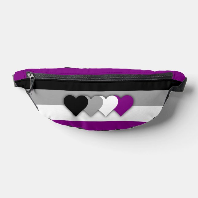 Riñoneras Bandera de asexualidad (Distribución)