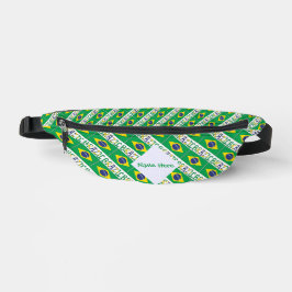 Riñoneras Bandera de Brasil Personalizada Herencia 