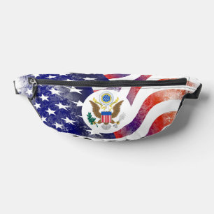 Riñoneras Bandera de EE. UU. y Gran Sello de los Estados Uni