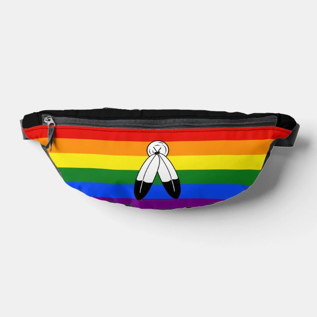 Riñoneras Bandera de orgullo de dos espíritus de SlipperyJoe (Distribución)
