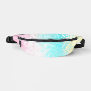 Riñoneras Bandera de orgullo Genderflux abstracta boho swirl