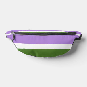 Riñoneras Bandera de orgullo genderqueer de SlipperyJoe lava