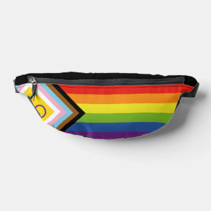 Riñoneras Bandera de orgullo intersexual de SlipperyJoe's fo
