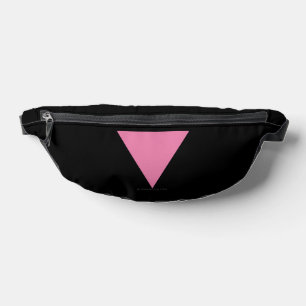 Riñoneras bandera de triángulo rosa de SlipperyJoe's símbolo