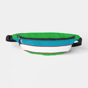 Riñoneras Bandera de Uzbekistán
