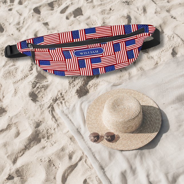Riñoneras Bandera nacional Hombres Personalizados de los Est (Subido por el creador)
