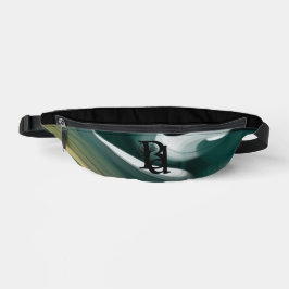 Riñoneras Black Fanny Pack Trend Resumen Art Black Green