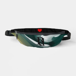 Riñoneras Black Fanny Pack Trend Resumen Art Black Green