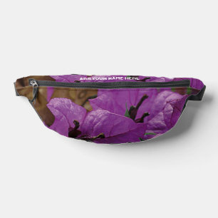 Riñoneras Bonito de nombres personalizados PURPLE FLOWERS Fa