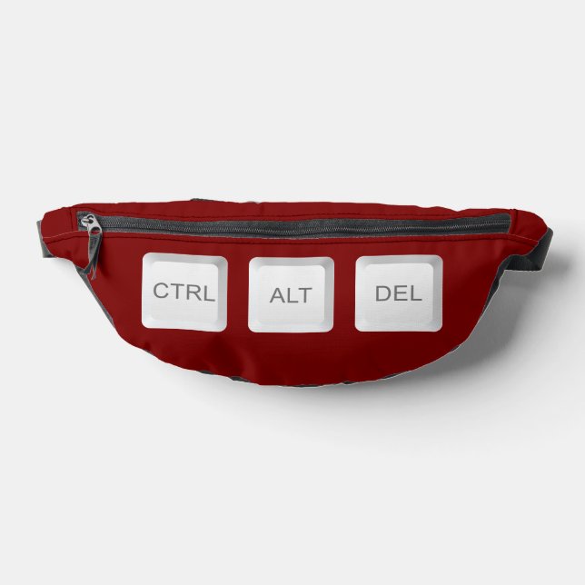 Riñoneras Botones CTRL ALT DEL de SlipperyJoe tres teclas bl (Distribución)