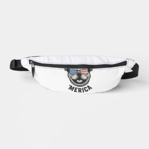Riñoneras Bulldog Patriótico Gafas de sol con bandera de EE.