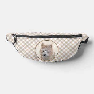 Riñoneras Cachorro de Cairn Terrier Pintura de Perro origina
