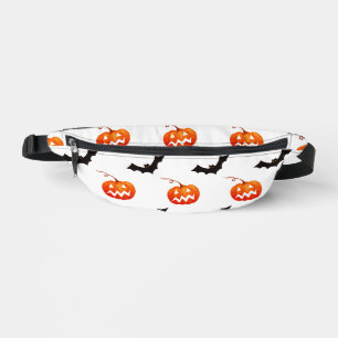Riñoneras Calabazas y murciélagos de Halloween, truco o truc