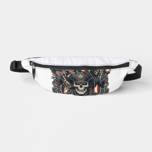 Riñoneras Calavera Patriota Fuera de la Ley Sheriff Patriota