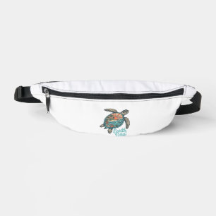 Riñoneras Camiseta de diseño de grabado vintage de tortuga m