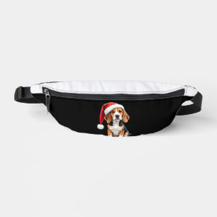 Riñoneras Camiseta de manga larga con perro Beagle en Navida