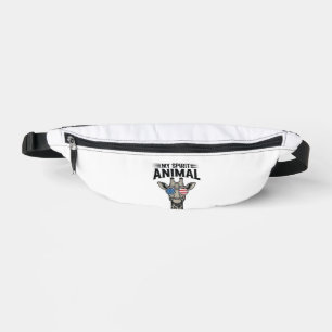 Riñoneras Camiseta Patriótica Animal Espiritual Jirafa Vinta