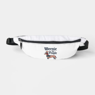 Riñoneras Camiseta patriótica de Dachshund Weenie the People