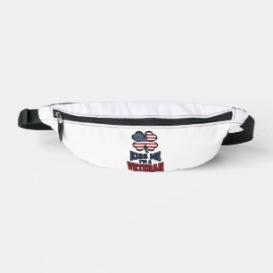 Riñoneras Camiseta Vintage de Trébol Patriótico Bésame Veter