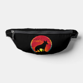 Riñoneras Camiseta Wolf Vintage Sunset