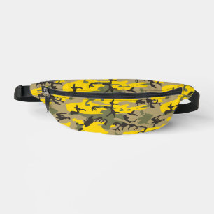 Riñoneras Camuflaje amarillo y verde, ejército, ejército