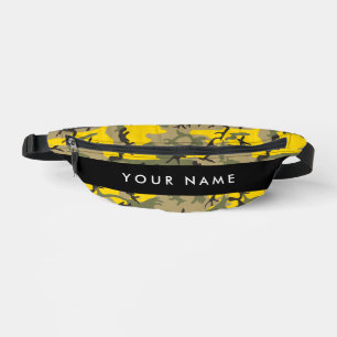 Riñoneras Camuflaje amarillo y verde Tu nombre Personaliza