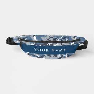 Riñoneras Camuflaje Azul Nieve de Invierno Personaliza tu no