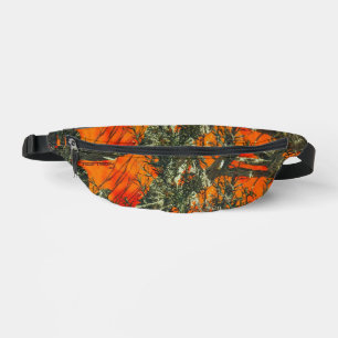 Riñoneras Camuflaje de hoja naranja