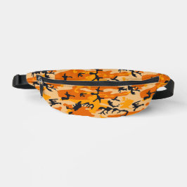Riñoneras Camuflaje naranja, militar, ejército