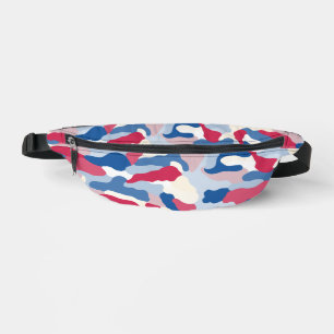 Riñoneras Camuflaje rojo blanco y azul