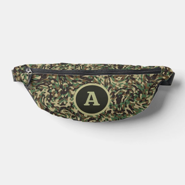 Riñoneras Camuflaje Verde Personalizado de Moda Letra  (Distribución)