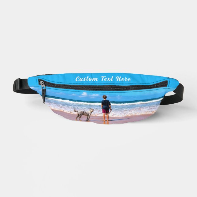 Riñoneras Cartera Personalizada con Foto de tu Mascota y Tex (Anverso)