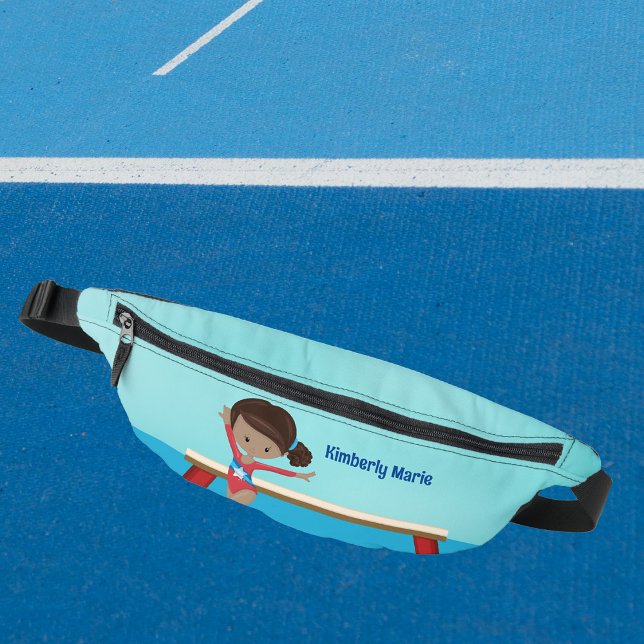 Riñoneras Chica afroamericano de gimnasia  cute Personalizad (Subido por el creador)