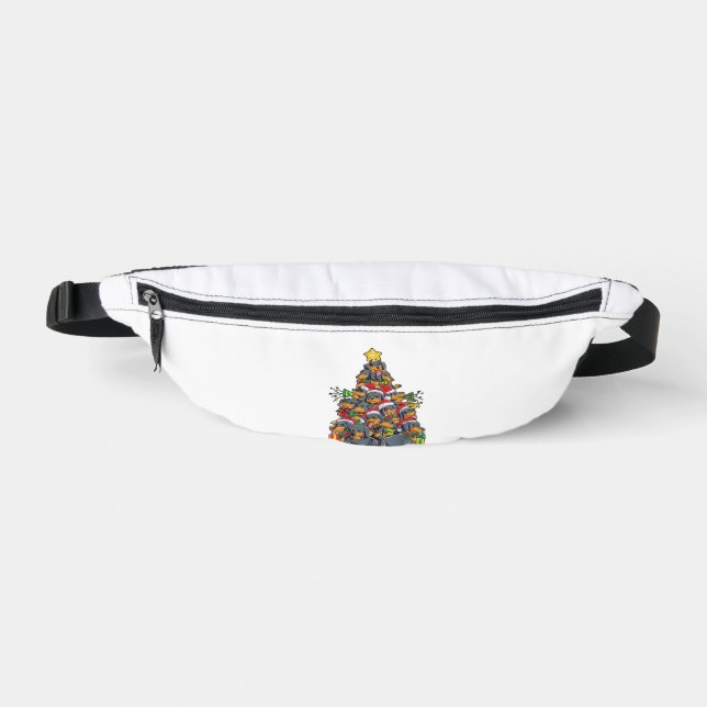 Riñoneras Chicas de niños de Dachshund Christmas Tree Dog Sa (Anverso)