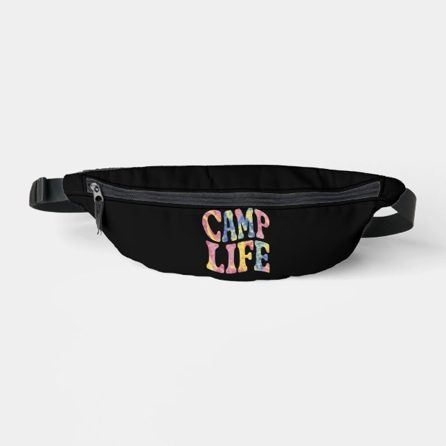 Riñoneras Chicas de verano de camping vida de campamento Tie (Anverso)