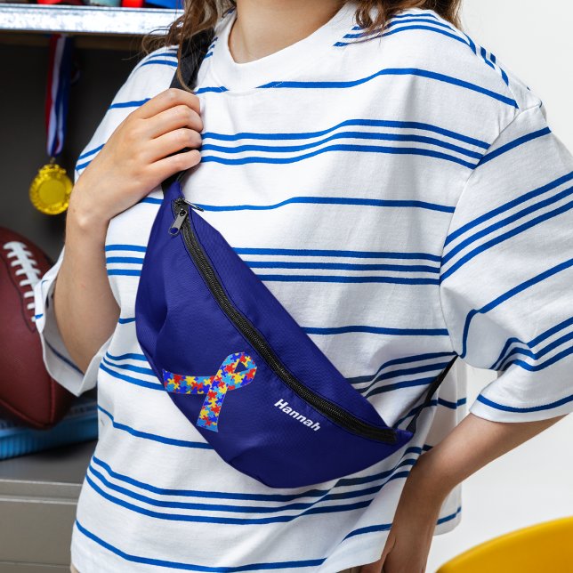 Riñoneras Cinta de sensibilización sobre autismo azul person (Subido por el creador)