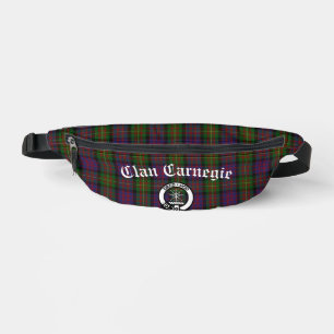 Riñoneras Clan Carnegie Escudo Badge y Tartán