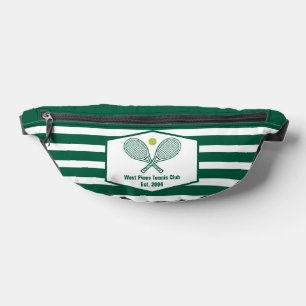 Riñoneras Club de Campo de Tenis a Rayas Verdes Personalizad