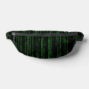 Riñoneras código de lluvia de Matrix