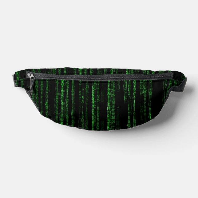 Riñoneras código de lluvia de Matrix (Distribución)