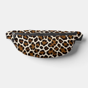 Riñoneras Colección elegante de Leopardo Blanco de lujo de m
