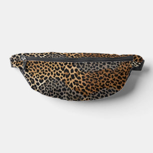 Riñoneras Colección elegante de Leopardo Blanco de lujo mode