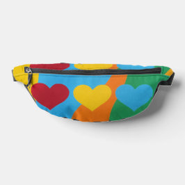 Riñoneras Color Burst Hearts Fanny Pack
